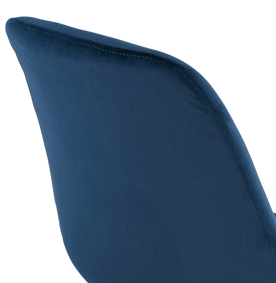 Bar stool BASIL - blue - fabric