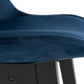 Barhocker BASIL - blau - Stoff