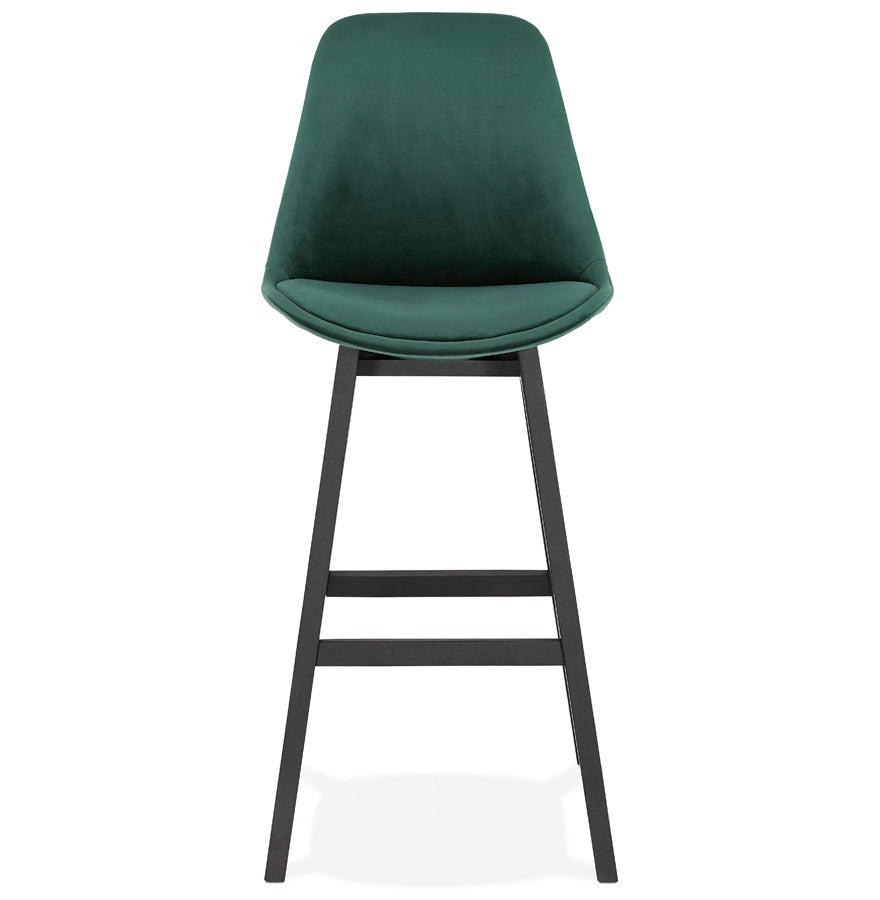 Bar stool BASIL - green - fabric