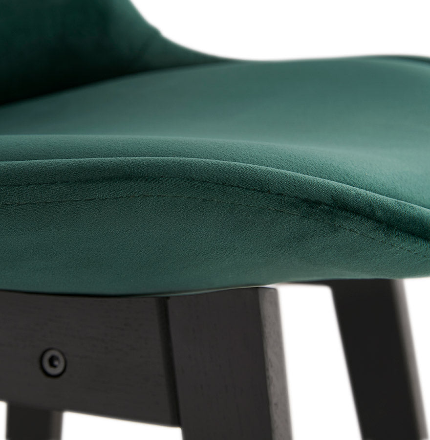 Bar stool BASIL - green - fabric