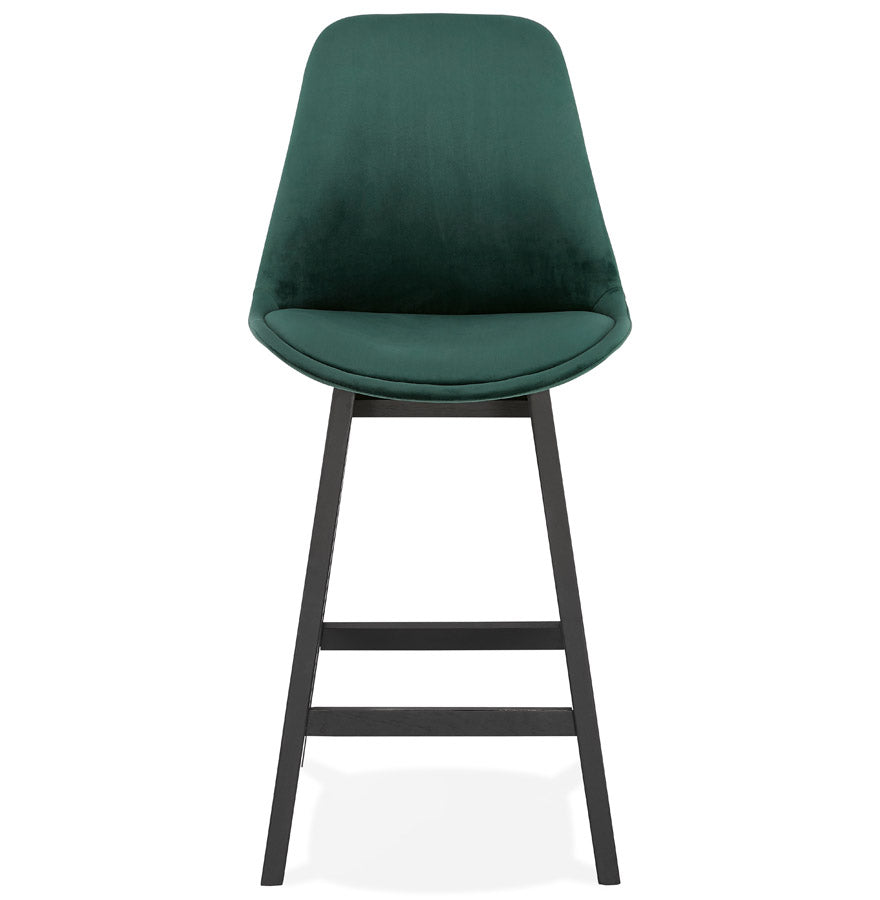 Bar stool BASIL MINI - green - fabric