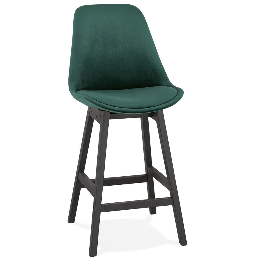 Bar stool BASIL MINI - green - fabric