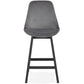 Barhocker BASIL MINI - grau - Stoff