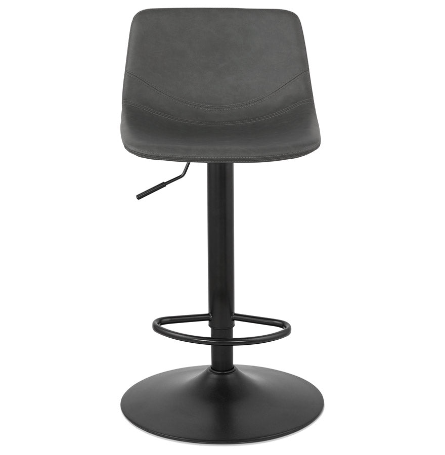 Bar stool OTENBA - dark gray - imitation leather