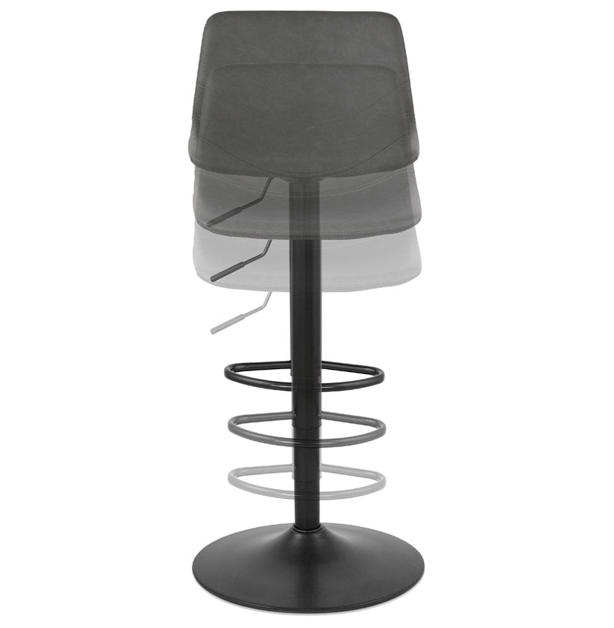 Bar stool OTENBA - dark gray - imitation leather