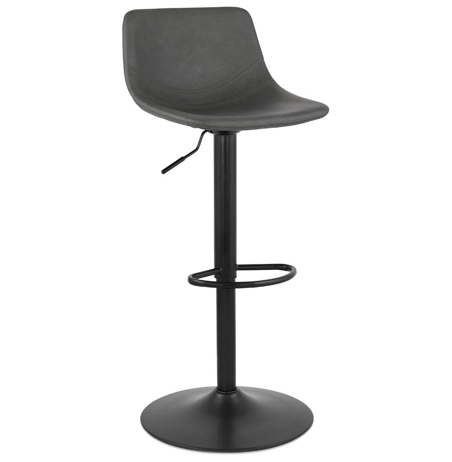 Bar stool OTENBA - dark gray - imitation leather