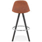 Barhocker AGOUTI MINI - braun - Stoff
