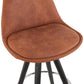 Barhocker AGOUTI MINI - braun - Stoff
