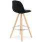 Barkruk FRANKY MINI - zwart - stof - hout
