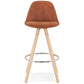 Barhocker AGOUTI MINI - braun - Stoff