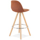 Barhocker AGOUTI MINI - braun - Stoff