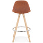 Barhocker AGOUTI MINI - braun - Stoff