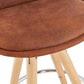 Barhocker AGOUTI MINI - braun - Stoff