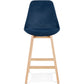 Barhocker BASIL MINI - Blau - Stoff