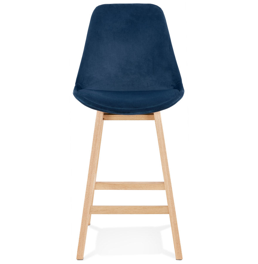 Bar stool BASIL MINI - blue - fabric