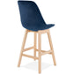 Barhocker BASIL MINI - Blau - Stoff