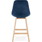 Barhocker BASIL MINI - Blau - Stoff