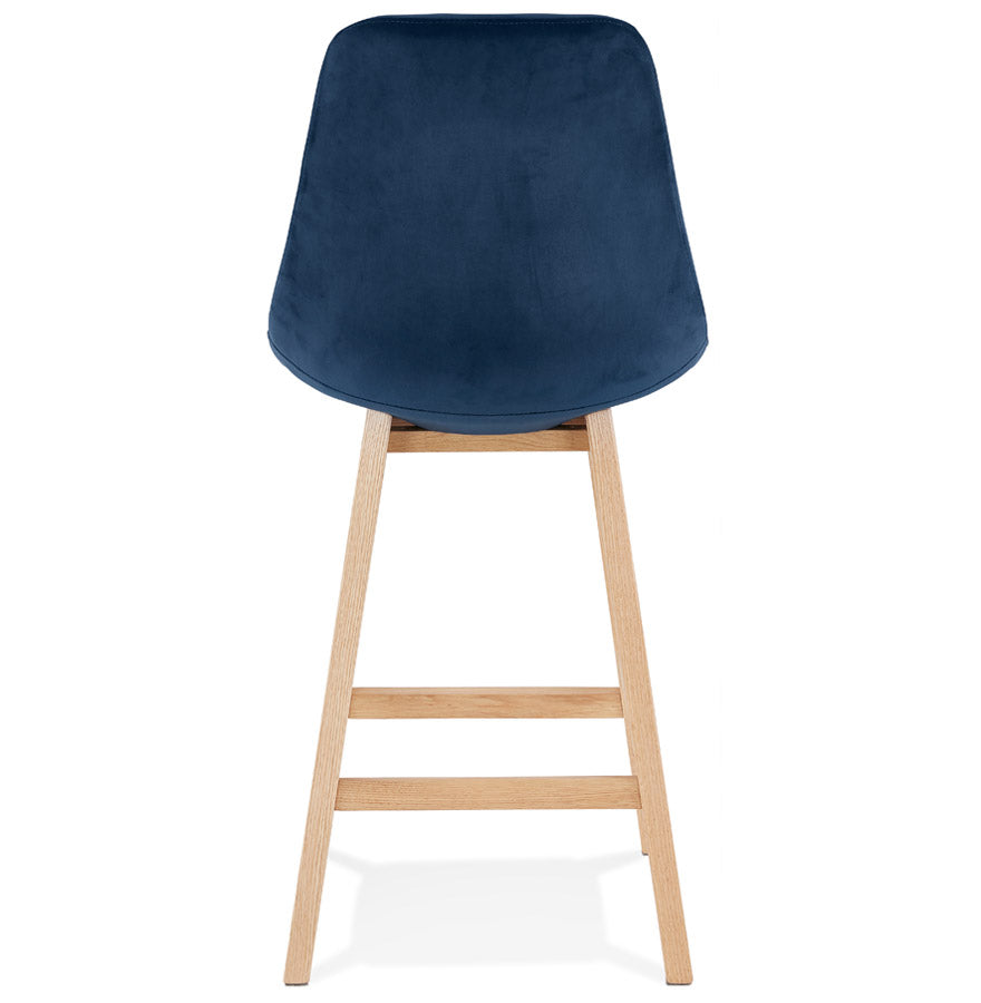 Bar stool BASIL MINI - blue - fabric