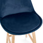 Barhocker BASIL MINI - Blau - Stoff