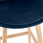 Barhocker BASIL MINI - Blau - Stoff