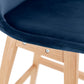 Barhocker BASIL MINI - Blau - Stoff
