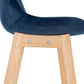 Barhocker BASIL MINI - Blau - Stoff