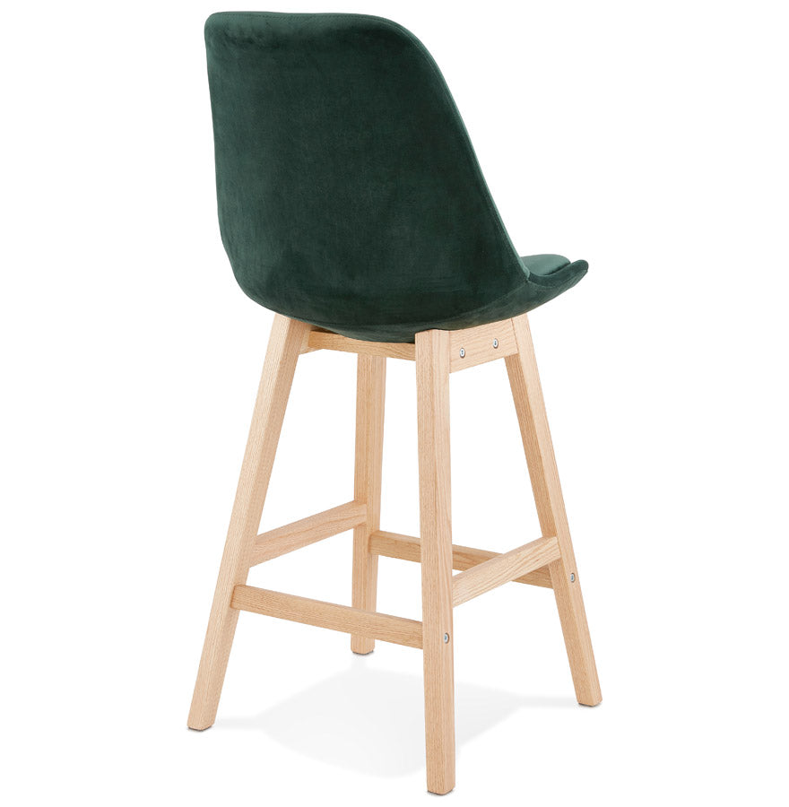 Bar stool BASIL MINI - green - fabric