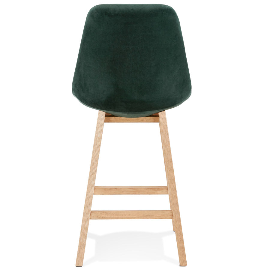 Bar stool BASIL MINI - green - fabric