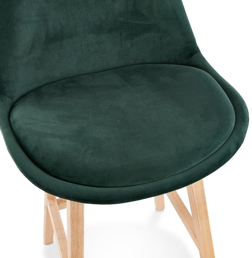 Bar stool BASIL MINI - green - fabric