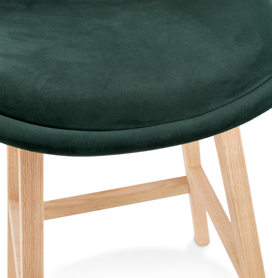 Bar stool BASIL MINI - green - fabric