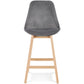 Barhocker BASIL MINI - grau - Stoff