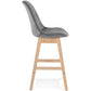 Barhocker BASIL MINI - grau - Stoff