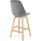 Barhocker BASIL MINI - grau - Stoff