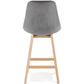 Barhocker BASIL MINI - grau - Stoff