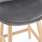 Barhocker BASIL MINI - grau - Stoff
