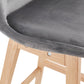 Barhocker BASIL MINI - grau - Stoff