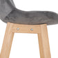 Barhocker BASIL MINI - grau - Stoff
