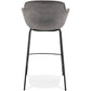Barhocker FIDEL - grau - Stoff