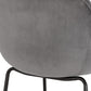 Barhocker FIDEL - grau - Stoff