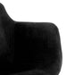 Barhocker FIDEL - schwarz - Stoff