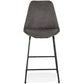 Barhocker CARL MINI - dunkelgrau - Stoff