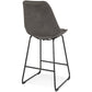Barhocker CARL MINI - dunkelgrau - Stoff