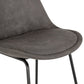 Barhocker CARL MINI - dunkelgrau - Stoff