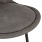 Barhocker CARL MINI - dunkelgrau - Stoff