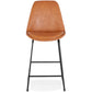Barhocker CEDRIC MINI – braun – Stoff