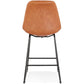 Barhocker CEDRIC MINI – braun – Stoff