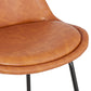 Barhocker CEDRIC MINI – braun – Stoff