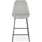 Barhocker BROZA MINI - grau - Stoff