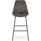 Barhocker CARL - dunkelgrau - Stoff