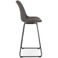 Barhocker CARL - dunkelgrau - Stoff